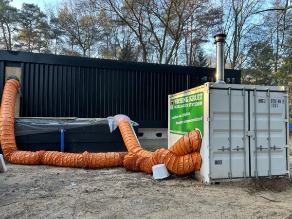 Hete-lucht pelletketel 30kW